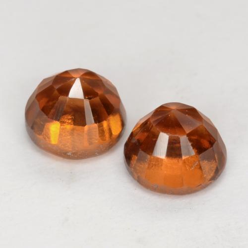 Achetez naturel 1.77ct Orange moyen-foncé Grenat Hessonite gems, Coupe roude, En provenance Sri Lanka chez GemSelect. En stock, livraison internationale!