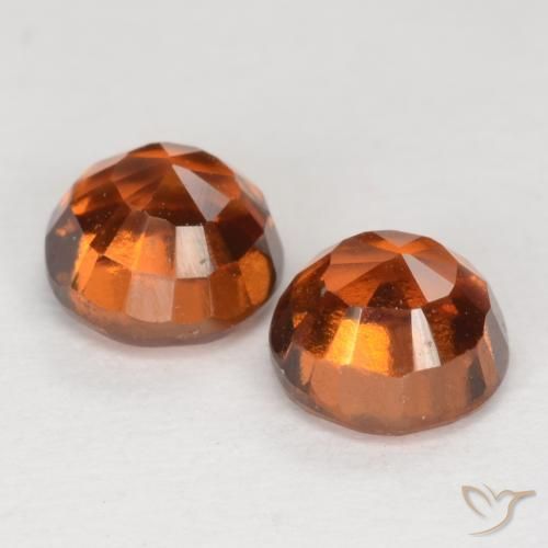 Achetez naturel 1.77ct Orange rougeâtre Grenat Hessonite gems, Coupe roude, En provenance Sri Lanka chez GemSelect. En stock, livraison internationale!