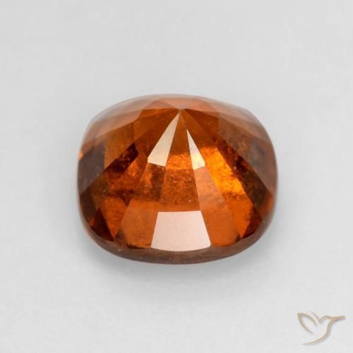 Grenat Hessonite Orange feu naturelle Coussin, 2.03 ct, VS-SI