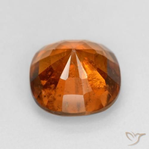 Grenat Hessonite Orange moyen-foncé naturelle Coussin, 2.00 ct, VS-SI