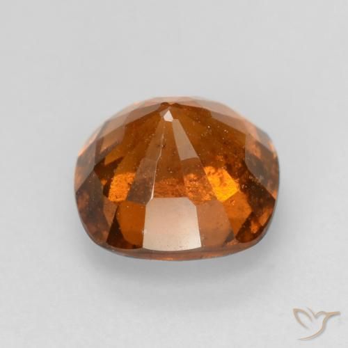 Grenat Hessonite Orange foncé naturelle Coussin, 1.68 ct, VS-SI