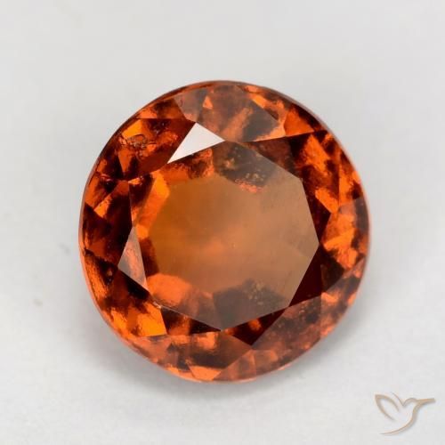 Grenat Hessonite Ambre orange naturelle Tour, 2.10 ct, VS
