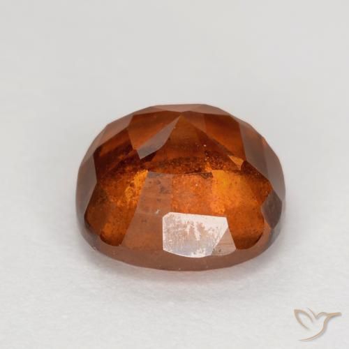 Grenat Hessonite Orange foncé naturelle Coussin, 2.06 ct, VS-SI