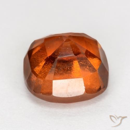 Grenat Hessonite Orange rougeâtre naturelle Coussin, 2.19 ct, VS