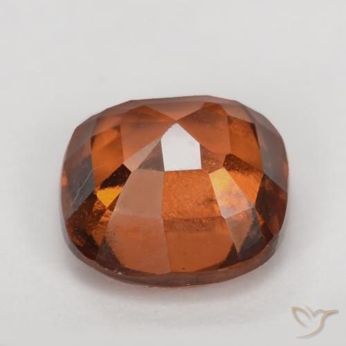 Grenat Hessonite Orange moyen-foncé naturelle Coussin, 2.02 ct, VS