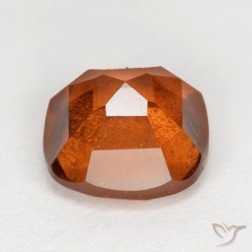 Grenat Hessonite Orange rougeâtre naturelle Coussin, 1.99 ct, VS-SI