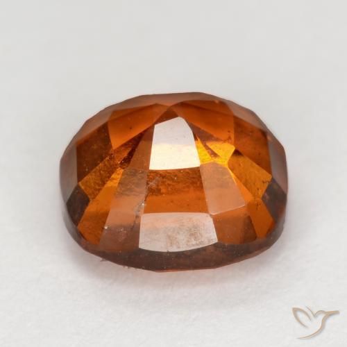 Grenat Hessonite Orange moyen-foncé naturelle Coussin, 2.10 ct, VS