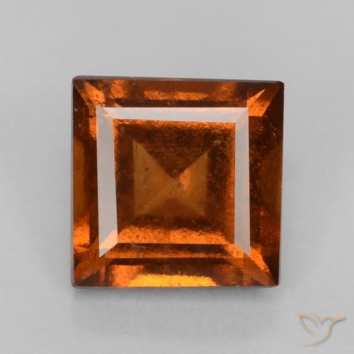 1.32ct Naturel Orange foncé Grenat Hessonite, Carré, VS-SI