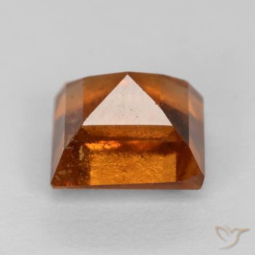 Grenat Hessonite Orange foncé naturelle Carré, 1.43 ct, VS-SI