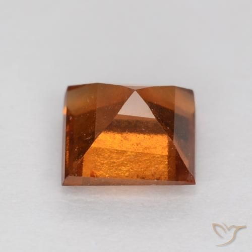 Grenat Hessonite Orange moyen-foncé naturelle Carré, 0.91 ct, VS