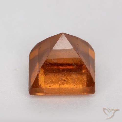Grenat Hessonite Orange moyen-foncé naturelle Carré, 1.00 ct, SI