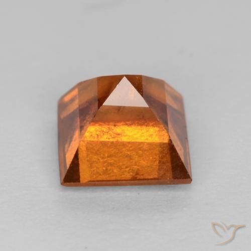 Grenat Hessonite Orange moyen-foncé naturelle Carré, 0.97 ct, VS-SI