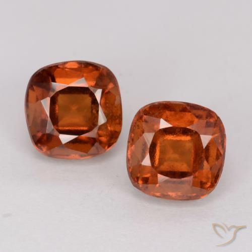 Shop natural 3.16ct Ambre orange Grenat Hessonite gems, Coussin, from Madagascar at GemSelect. In stock, global shipping!