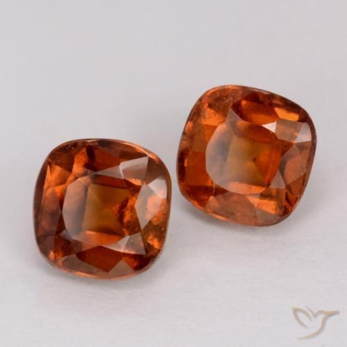 Shop natural 3.16ct Ambre orange Grenat Hessonite gems, Coussin, from Madagascar at GemSelect. In stock, global shipping!