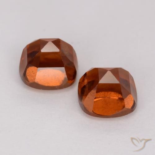 Shop natural 3.16ct Ambre orange Grenat Hessonite gems, Coussin, from Madagascar at GemSelect. In stock, global shipping!