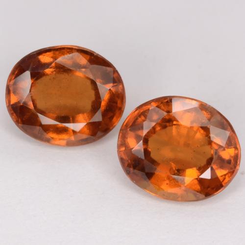 Achetez naturel 4,63ct orange grenat hessonite gems, coupe ovale, en provenance madagascar chez gemselect. en stock, livraison internationale!