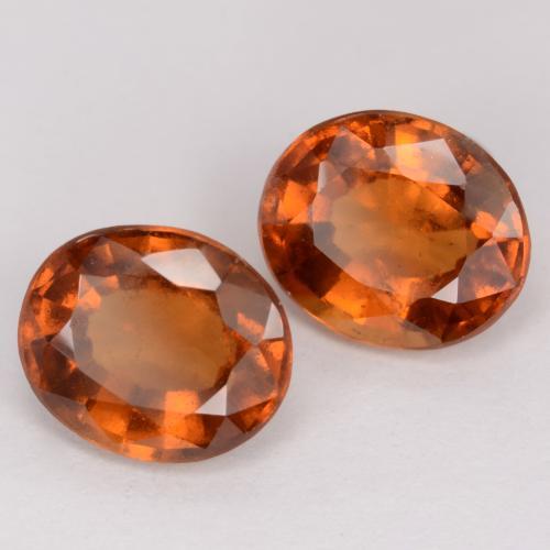Achetez naturel 4,63ct orange grenat hessonite gems, coupe ovale, en provenance madagascar chez gemselect. en stock, livraison internationale!