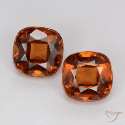 2.62ctw Naturel Orange moyen Grenat Hessonite, Coussin, VS