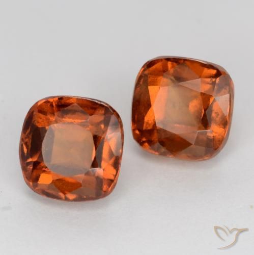 Shop natural 3.13ct Orange rougeâtre Grenat Hessonite gems, Coussin, from Madagascar at GemSelect. In stock, global shipping!