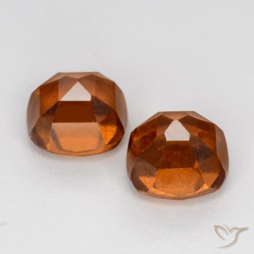 Shop natural 2.85ct Orange rougeâtre Grenat Hessonite gems, Coussin, from Madagascar at GemSelect. In stock, global shipping!