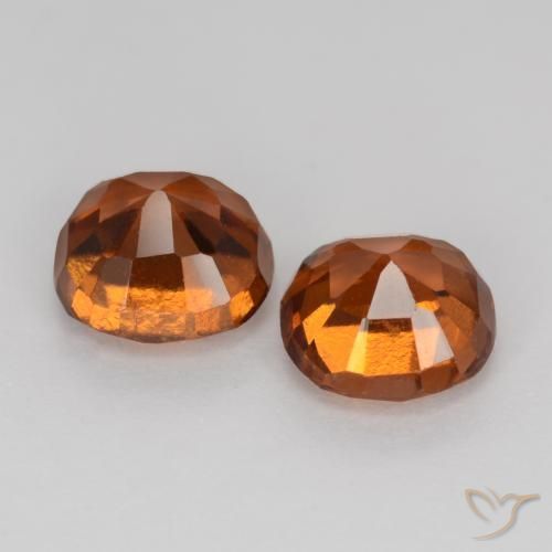 Achetez naturel 2,26ct orange grenat hessonite gems, coupe coussin, en provenance madagascar chez gemselect. en stock, livraison internationale!