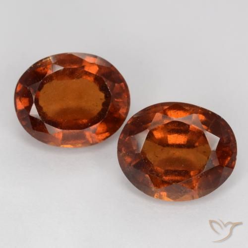 Achetez naturel 4,64ct orange grenat hessonite gems, coupe ovale, en provenance madagascar chez gemselect. en stock, livraison internationale!