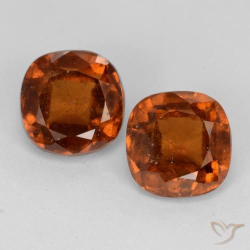Shop natural 2.64ct Orange foncé Grenat Hessonite gems, Coussin, from Madagascar at GemSelect. In stock, global shipping!