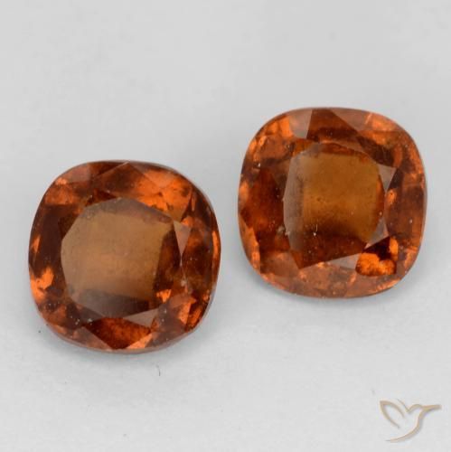 Shop natural 2.64ct Orange foncé Grenat Hessonite gems, Coussin, from Madagascar at GemSelect. In stock, global shipping!