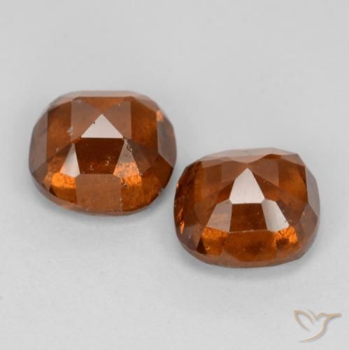 Shop natural 2.64ct Orange foncé Grenat Hessonite gems, Coussin, from Madagascar at GemSelect. In stock, global shipping!