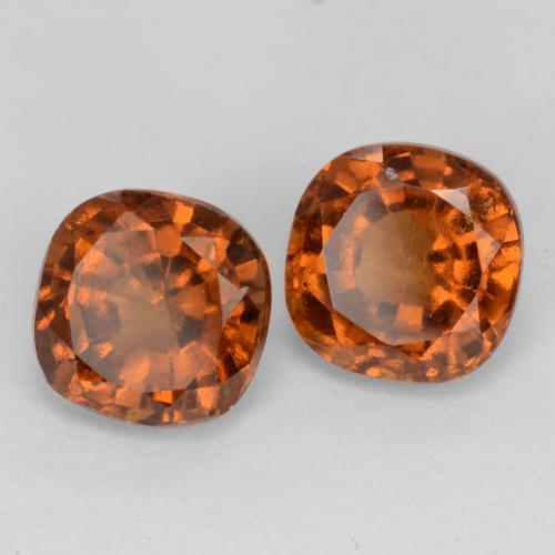 Achetez naturel 2,72ct orange grenat hessonite gems, coupe coussin, en provenance madagascar chez gemselect. en stock, livraison internationale!