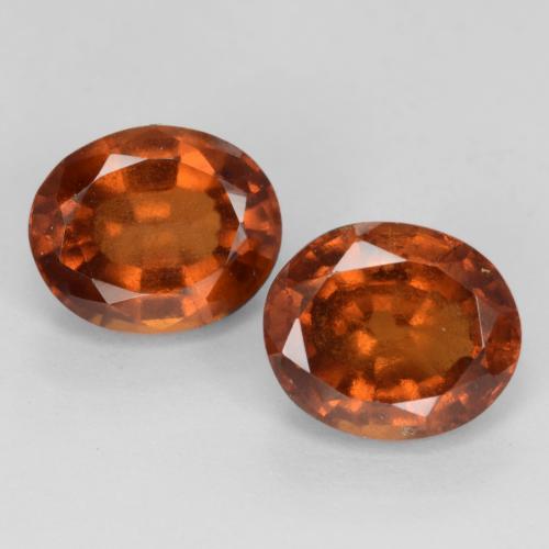 Achetez naturel 4,86ct orange grenat hessonite gems, coupe ovale, en provenance madagascar chez gemselect. en stock, livraison internationale!