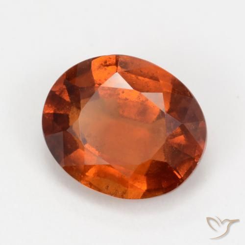 Grenat Hessonite Orange moyen naturelle ovale, 2.41 ct, VS-SI