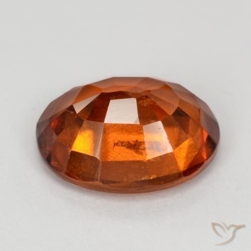 Grenat Hessonite Orange moyen naturelle ovale, 2.82 ct, VS-SI