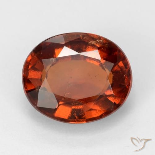 Grenat Hessonite Orange foncé naturelle ovale, 2.68 ct, VS-SI