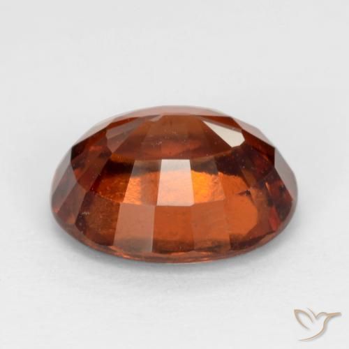 Grenat Hessonite Orange foncé naturelle ovale, 2.68 ct, VS-SI