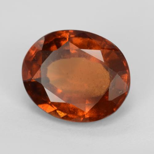 Grenat Hessonite Orange foncé naturelle Coupe ovale, 2.89 ct, VS