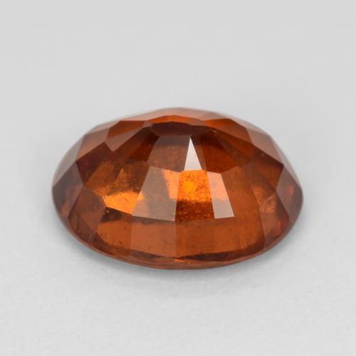 Grenat Hessonite Orange foncé naturelle Coupe ovale, 2.89 ct, VS