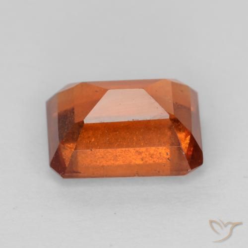 Grenat Hessonite Orange moyen naturelle Octogone / coupe Émeraude, 2.09 ct, VS-SI