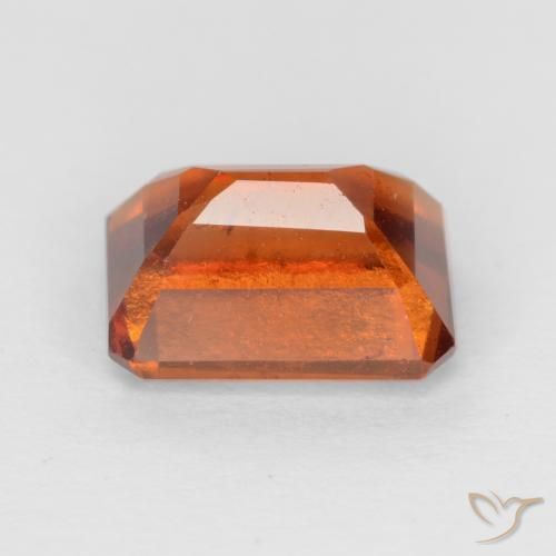 Grenat Hessonite Orange foncé naturelle Octogone / coupe Émeraude, 2.23 ct, VS-SI