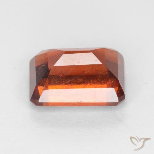 Grenat Hessonite Orange moyen-foncé naturelle Octogone / coupe Émeraude, 2.06 ct, VS-SI