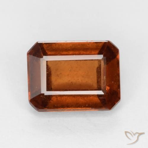 2.06ct Naturel Orange foncé Grenat Hessonite, Taille émeraude, VS-SI