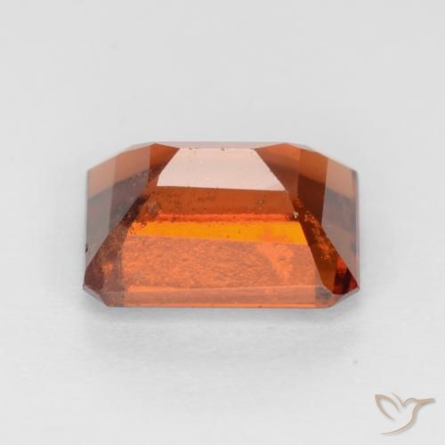 Grenat Hessonite Ambre orange naturelle Octogone / coupe Émeraude, 2.00 ct, VS-SI