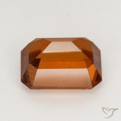 Grenat Hessonite Orange foncé naturelle Octogone / coupe Émeraude, 2.05 ct, VS