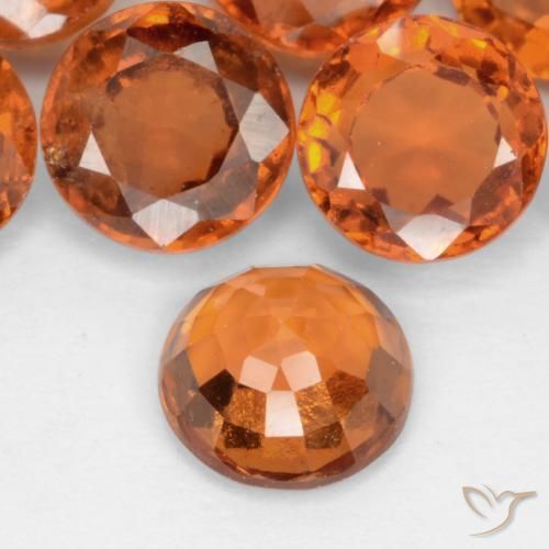 Grenat Hessonite Orange moyen-foncé naturelle Tour, 1.11 ct, SI-I1