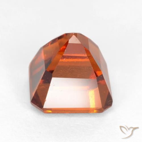 Grenat Hessonite Orange moyen-foncé naturelle Octogone / coupe Émeraude, 2.06 ct, VS