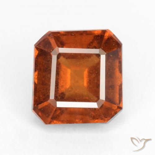 Grenat Hessonite Orange moyen-foncé naturelle Octogone / coupe Émeraude, 2.18 ct, VS-SI