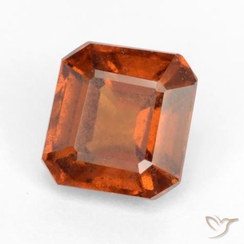 Grenat Hessonite Orange moyen-foncé naturelle Octogone / coupe Émeraude, 2.18 ct, VS-SI