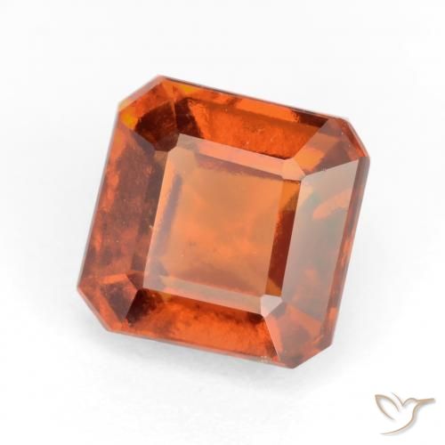 Grenat Hessonite Orange foncé naturelle Octogone / coupe Émeraude, 2.51 ct, VS