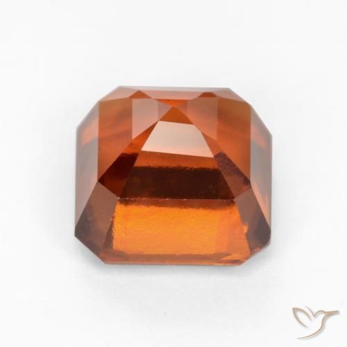 Grenat Hessonite Orange foncé naturelle Octogone / coupe Émeraude, 2.51 ct, VS