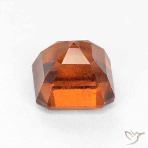Grenat Hessonite Ambre orange naturelle Octogone / coupe Émeraude, 2.47 ct, VS-SI